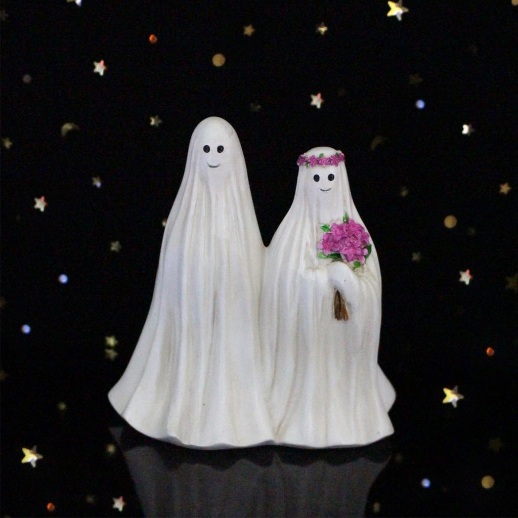 Halloween Yard Ghost Decoration Synthetic Resin Night Light Outdoor Ghost Ornament for Household