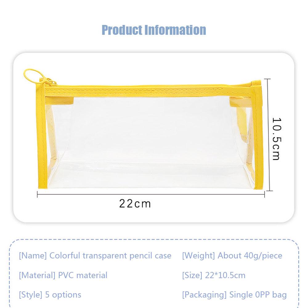 Farbe Transparent Lagerung Tasche Einfache Ins Girly Herz Make-Up Tasche Hochwertige Desktop Lagerung Schreibwaren Tasche Stift Tasche
