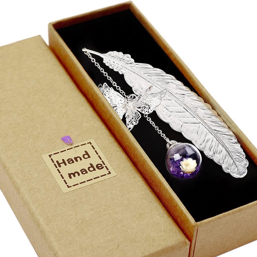 1PC Kreative Metall Retro Vintage Lesezeichen Design Von Feder/Schmetterling Lesezeichen Werbe Geschenk Schreibwaren Buch Mark Geschenk