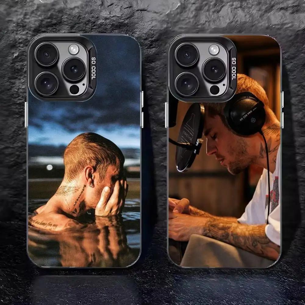 Swag J-Justin B-Bieber Handyhülle für iPhone 17 16 15 14 13 12 11 Pro Max XS Max 7 8 Plus Stoßfeste Silikon-Matt-Abdeckung
