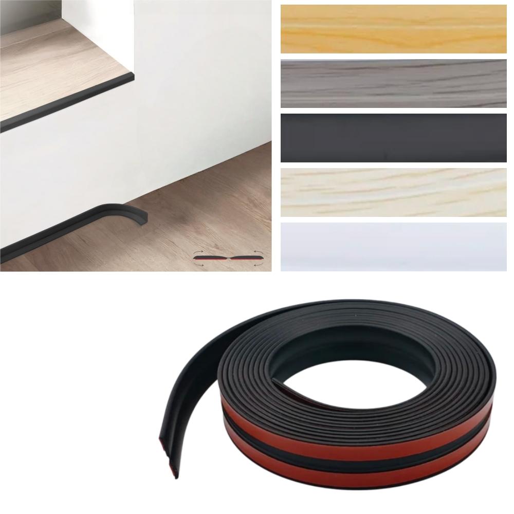 

1pc 118.11inX0.79in Wall Corner Protector Wall Molding Trim Flexible Self Adhesive Inside Outside Corner Guards Molding 3mX2cm чёрный