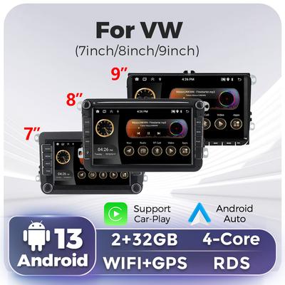 Android Autoradio 7/8/9 Zoll Multimedia Carplay Auto Player Für Volkswagen Passat b6 b7 golf 5 6 Polo Jetta Skoda GPS WiFi RDS
