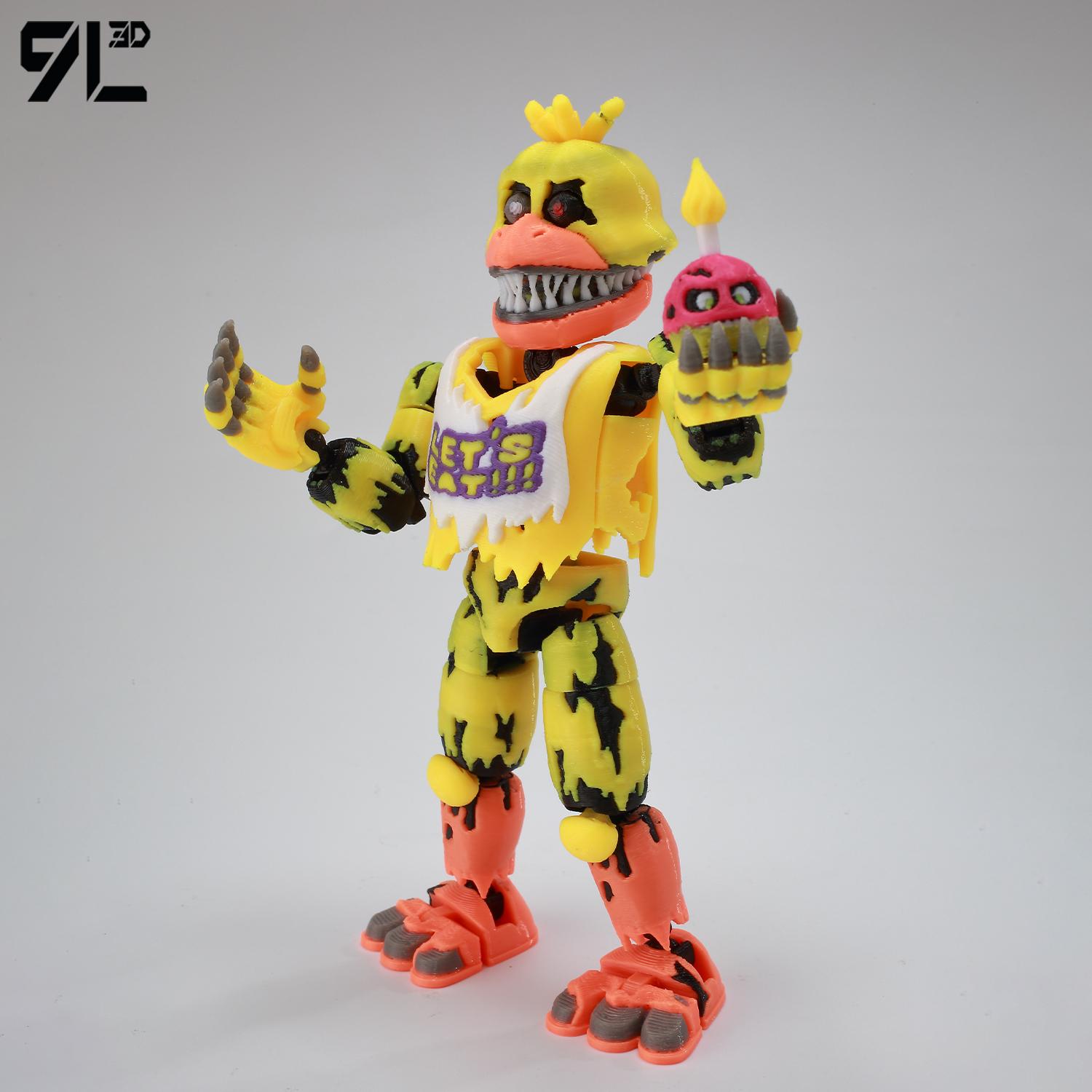 Writing A Notebook 9L3d Printed Nightmare Chica Titan13 Five Nights Security Breach Fnaf Action Figures Bear Movable Joint Detachable Toy Dummy13