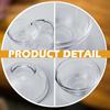 10Pcs Small Glass Bowls Soy Sauce Dipping Bowls Clear Prep Bowls Stackable Serving Bowls for Ramekins Snack Fruit Dips Dessert
