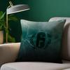 Rainbow Six Siege Pillow Case Pillowcase Anti-Dustmite Pillow Invisible Zipper Silky Short Plush Sofa Cushion Cover