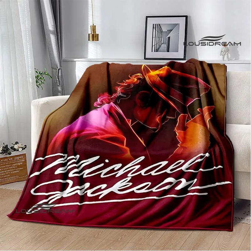Coperte con stampa retrò di Michael Jackson Coperta da picnic Coperta in flanella Coperta morbida e accogliente Coperte da viaggio Coperture per letto Regalo di compleanno