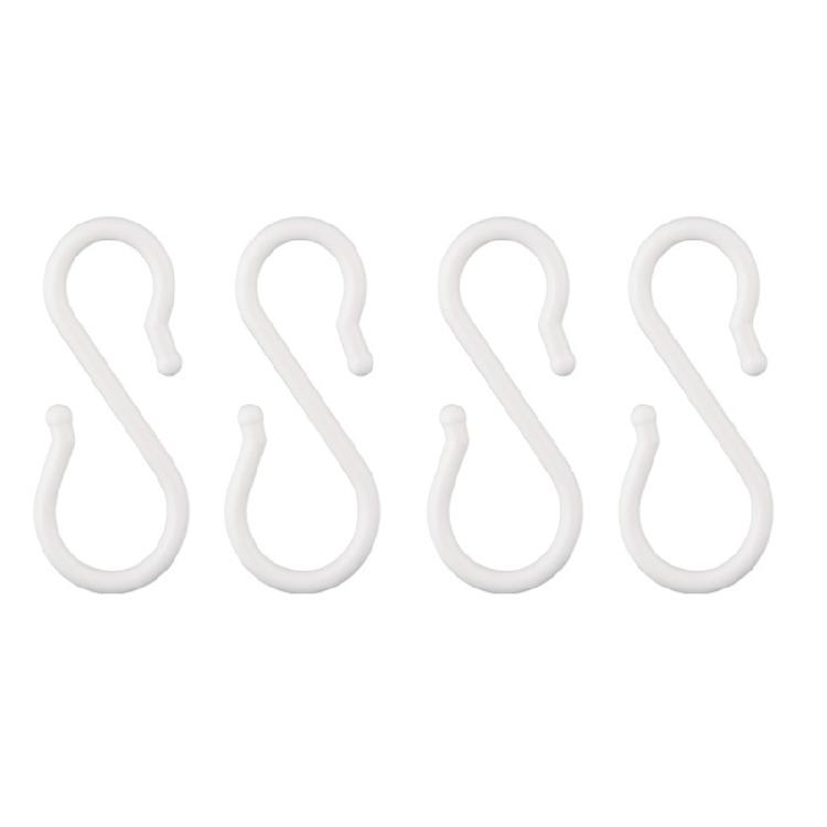 Schadensfreisetzende S-Haken Kunststoff Klebe Wandhaken Kein Bohren erforderlich Aufhänger für Praktische Aufbewahrungsorganisation