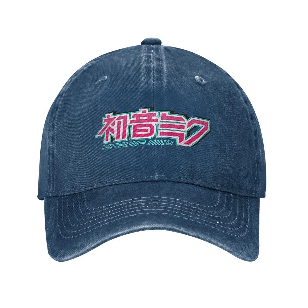 2025 Hatsune Miku Logo Headwear Baseball Cap Men Women Daily Caps Hat Adjustable Trucker Hat Leisure Outdoor Sun Protection