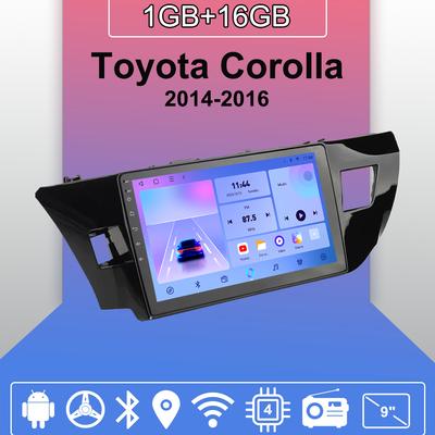Radio Samochodowe Android Auto Carplay Dla Toyota Corolla 2014-2016 Odtwarzacz Multimedialny Jednostka Główna Stereo Nawigacja GPS BT WIFI 1+16GB