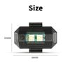 Universal LED Strobe Lights Motorcycle Anti Collision Warning Light USB Charging 7Colors Drone Flash Turn Signal Indicator