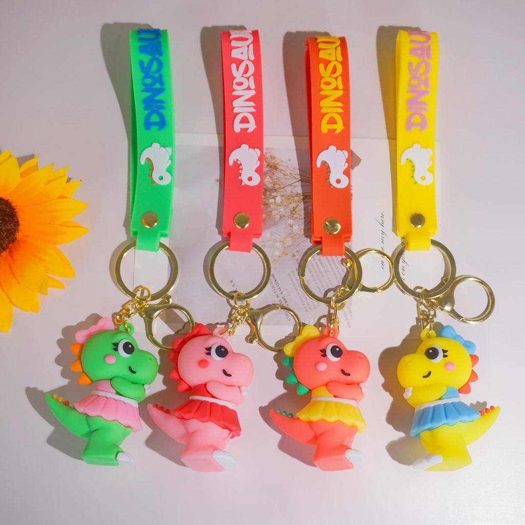 Cute Cartoon Dinosaur Doll Keychain - Unique Car Key Hanger & Backpack Pendant Gift