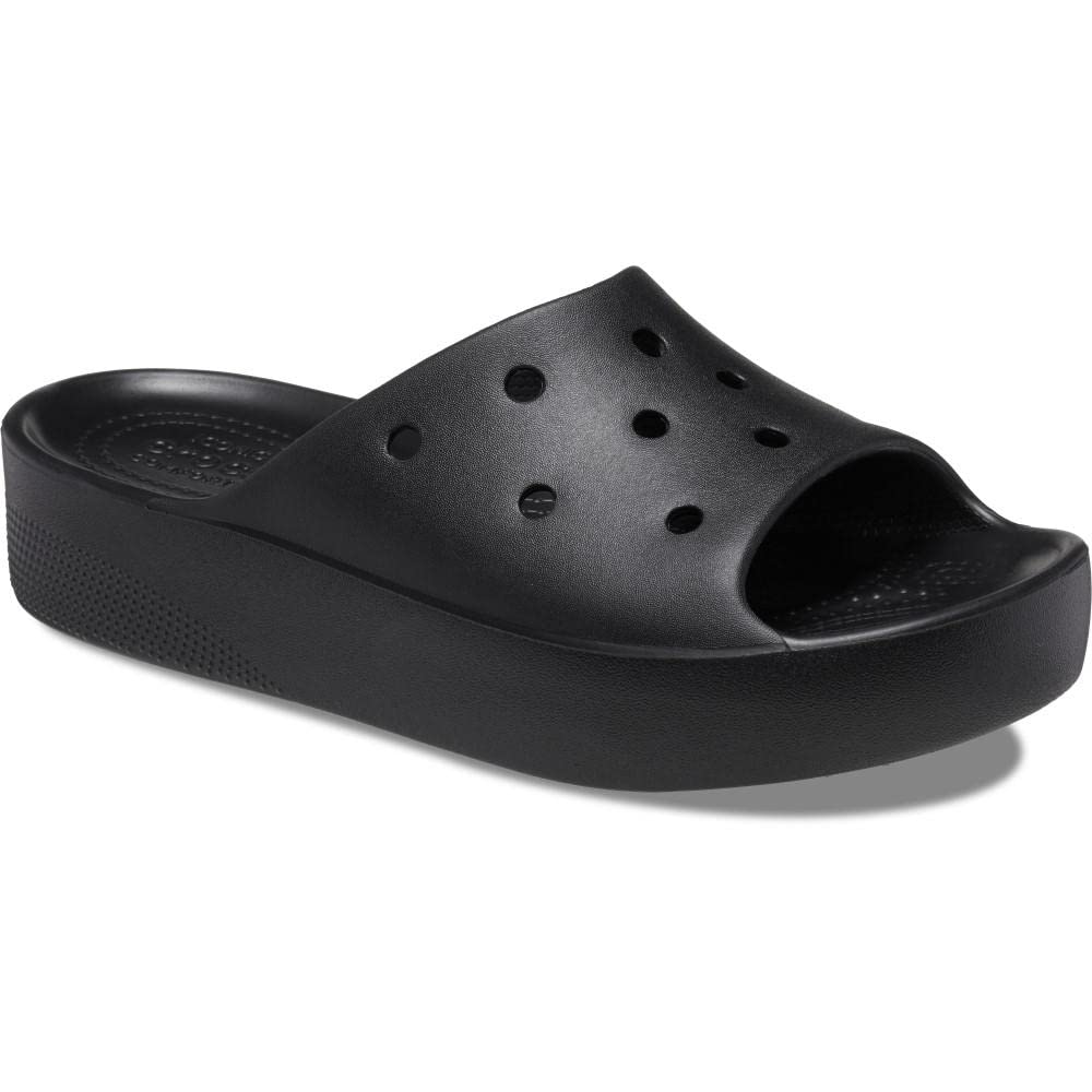 Crocs Classic Platform Slide 25cm Women's Sandals, Black,