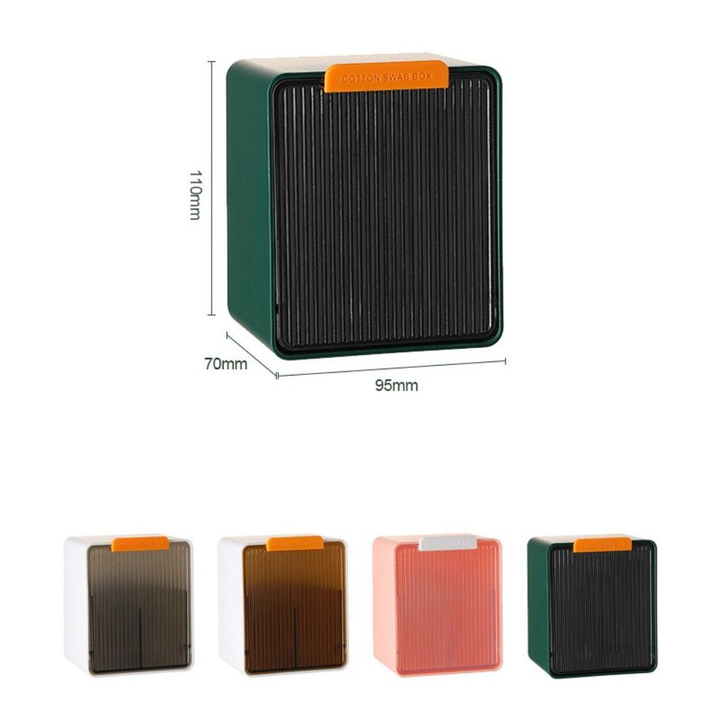 Free Punching Cotton Swab Storage Box with Lid Container Box Convenient Storage Drawer  Cotton Pad