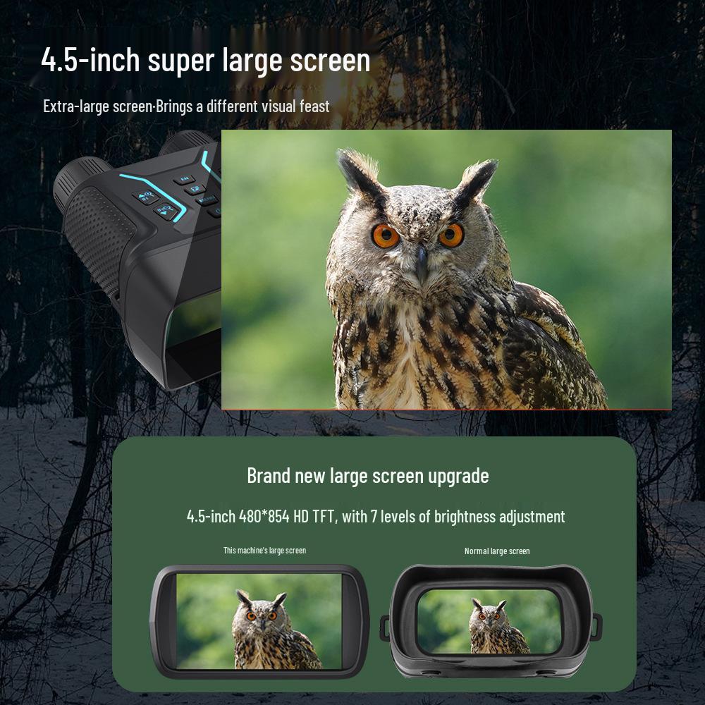 New 4.5" 4K Night Vision Binoculars with 400m Infrared Telescope