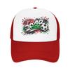Iraq Flag Iraqi Soccer Football Mesh Baseball Cap Unisex Outdoor Trucker Worker Cap Hats Adjustable Summer Trucker Caps