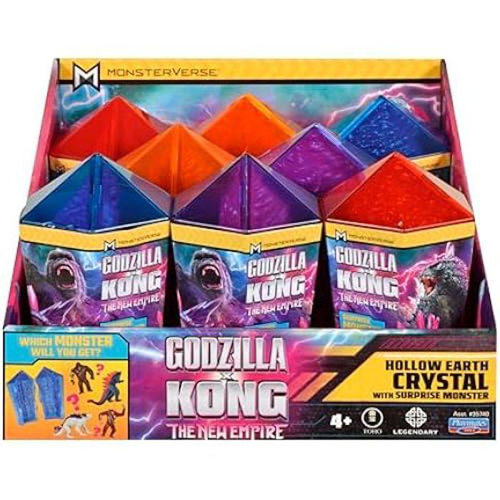 Figurine articulée d'action - MONSTERVERSE - Godzilla x Kong - Personnage de 5 cm - Cristal et Gel