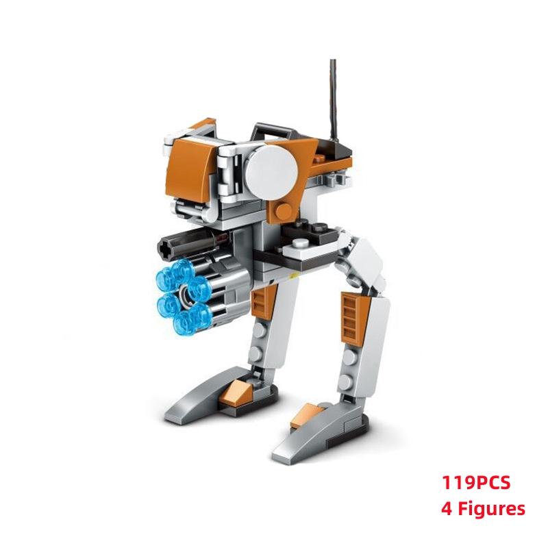 MOC Fighter X Figure Blocchi da costruzione assemblati Mattoni educativi Giocattoli per bambini Kit per bambini Regali K009-K012