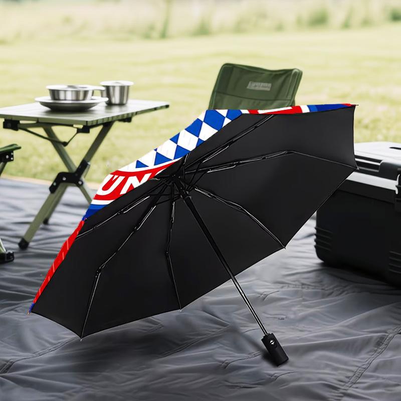 1PC Munich FC Crest Printed Umbrella Folding umbrella, automatic umbrella 8-Frame for Travel, camping Fan gifts Christmas Gifts