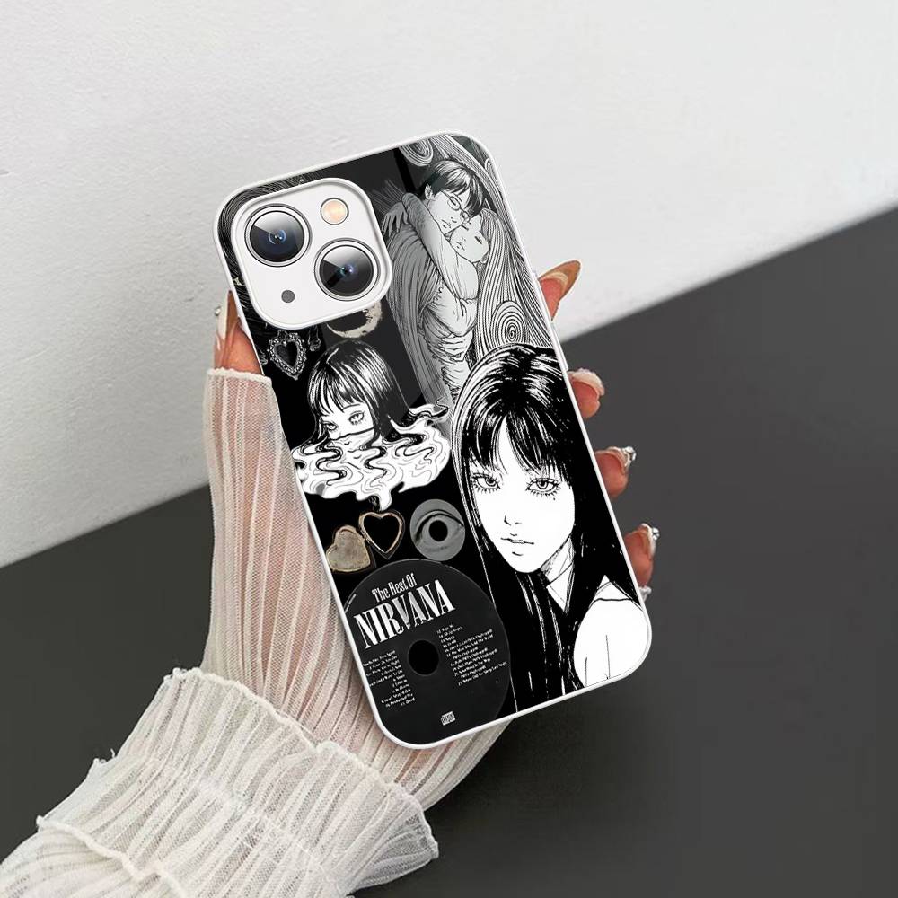 Horror Comic Tomie Tempered Glass For Iphone 14 13 12 11 Pro Mini XS MAX 14Plus X XS XR Cover