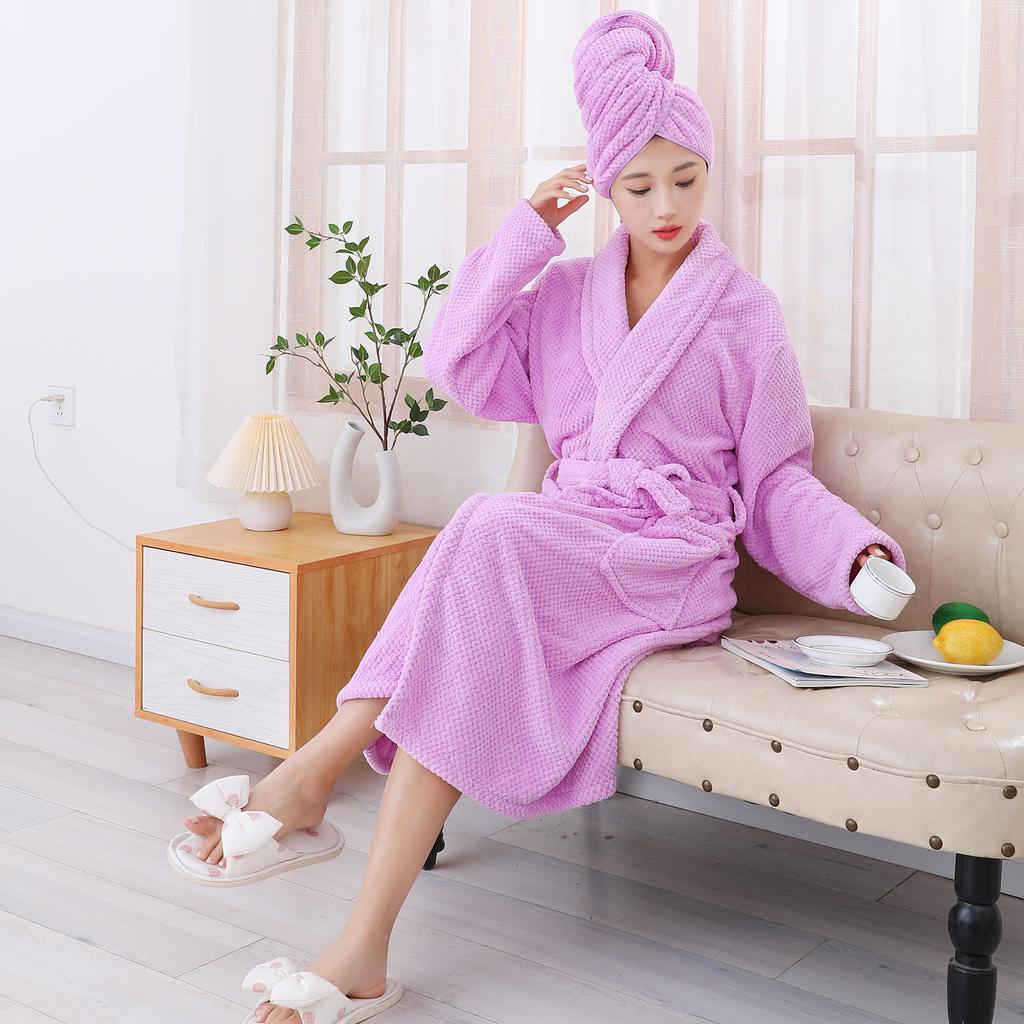 Women's Bath Skirt Coral Velvet Can Wear Soft Absorbent and Hairless Bath Towel Sling Household Bath Skirt