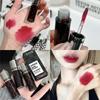 Checkered Nude Purple Matte Lip Mud Mousse Lipstick Waterproof Punk Red Velvet Lip Gloss Non-Stick Cup Lipstick Tint Lip Makeup