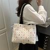 Little Fresh Fairy Canvas Bag Shoulder Handbag Small Sweet Embroidery Literary Commuter Large Capacity Vest Bag