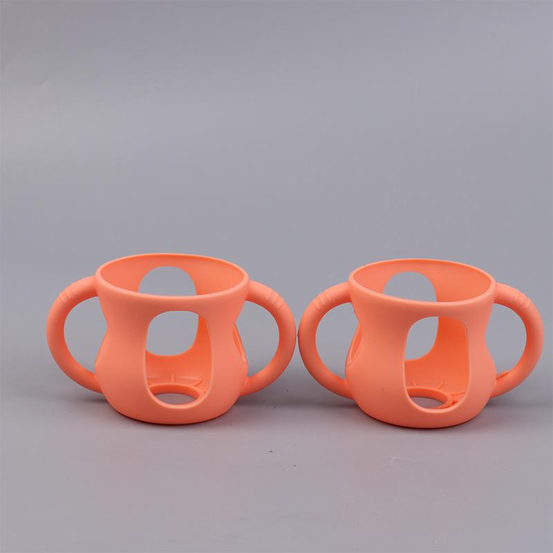 2/4Pcs Silicone Sleeves For Avent Baby Bottles Anti Breakage Baby Bottle Holder With Handle
