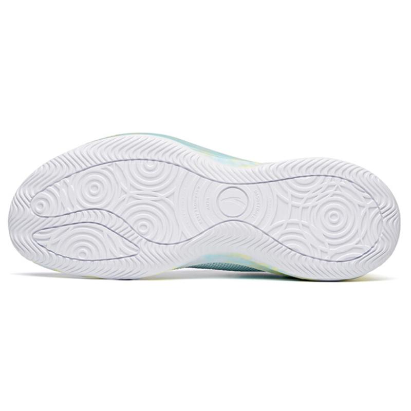 Anta Light Cavalry 6 Anti-Slip Wear-Resistant Low-Top Basketball Shoes White Blue Green Sneakers 112121605-7