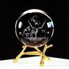 3D Laser Engraved Galaxy Crystal Ball Souvenir