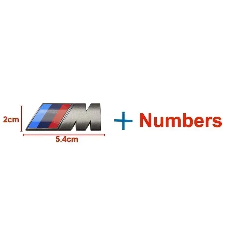 

for BMW Thunder Edition M1 M2 M3 M4 M5 M6 M7 M8 X1 X3 X4 X5 X6 X7 Car Trunk Sticker Steel Gray COMPETITION Bar Underlined Emblem M7