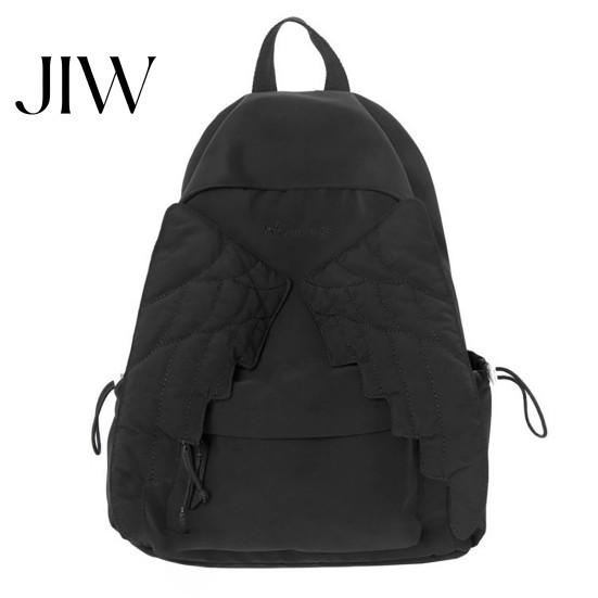 Large Bookbag Angel Wing Backpack for Women Girls, Lightweight Nylon School Bag, Daypack Outdoor Travel Commute Girls