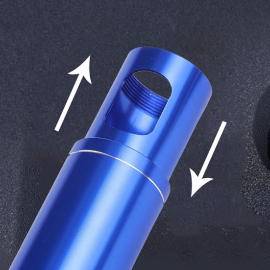 Mini Metalowa Popielniczka ze Smyczą Wytrzymała Popielniczka ze Stopu Aluminium z Gwintowaną Pokrywką Przenośna Podróżna Outdoor Camping Wędrówki Pojemnik na Popiół Pudełko do Przechowywania