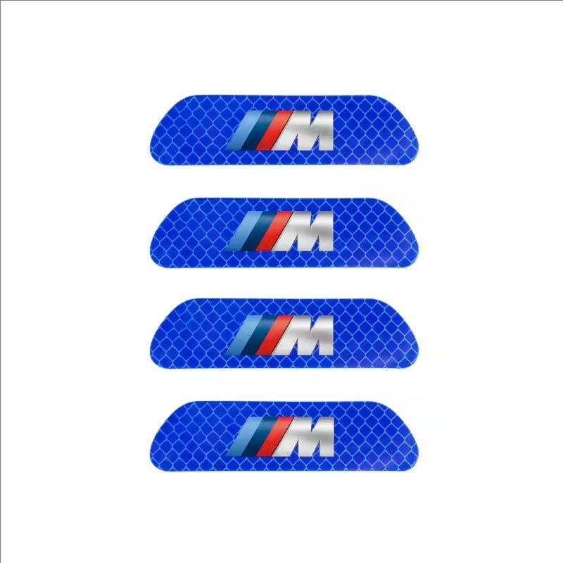 4Pcs Car Door Sticker Safety Warning Reflective Mark For BMW G80 G06 G07 G42 G14 G15 G16 F82 X1 X3 X5 X7 M1 M2 M3 M4 M5 M6 M7 YL6