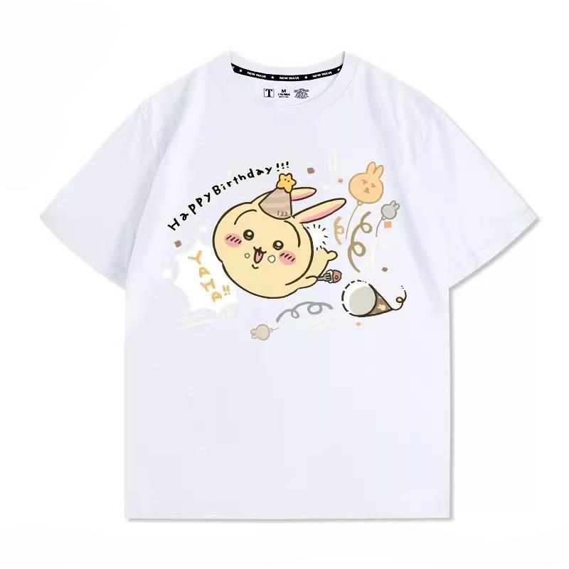 Cute Cartoon Printed Men's and Women's T-shirts for Outdoor Street Leisure, Fashion, Sports, Harajuku Children's Short Sleeves