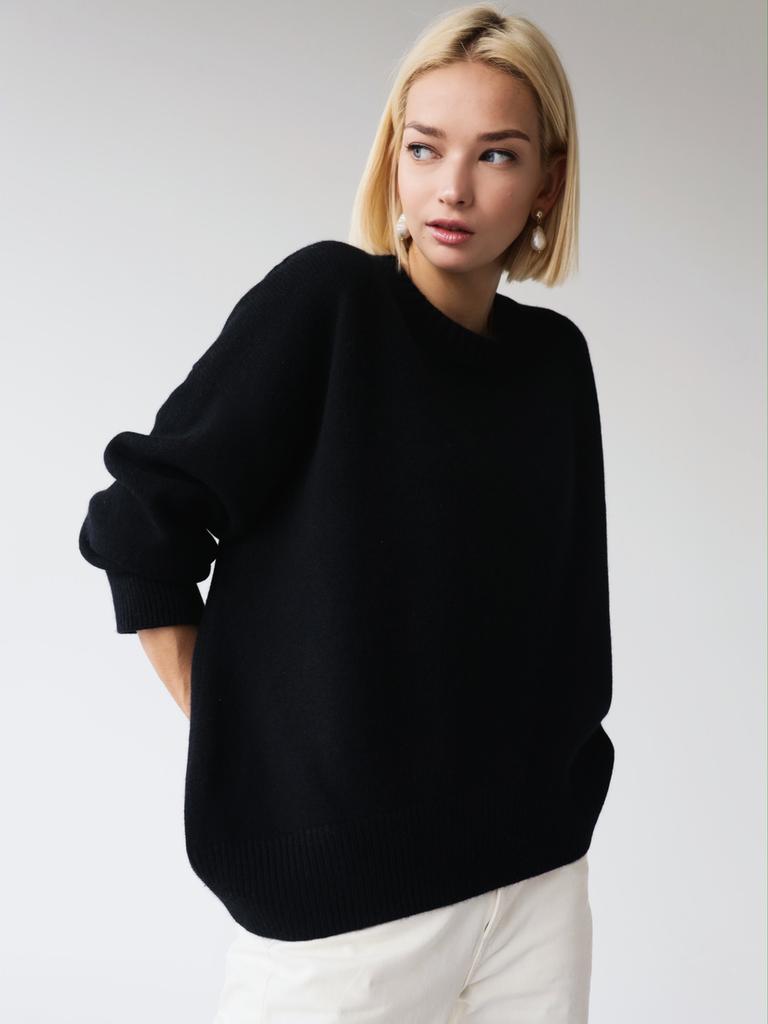 Autumn Thick Knit Sweater Set Women Loose Casual Oversized Pullover Base Layer Outerwear