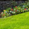 10pcs Colorful Decorative Garden Stakes Creative Garden Floor Plugs Crafts Flower Ground Stake  Yard