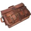 Vintage handgemachte Leder Reise Messenger Bag Büro Umhängetasche Laptop Aktentasche Computer College Satchel Tasche für Männer und Frauen