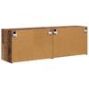 Wall Mounted TV Cabinet Set 2 pcs Reclaimed Wood Look 59.5 x 31 x 40 cm Engineered Wood