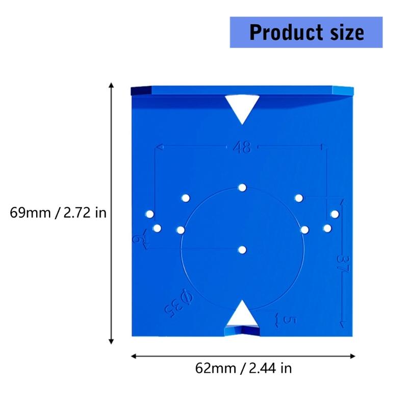 Concealed Hinge Jig Hole Drilling Guide Locator Plastic Hinge Boring Template For Cabinet Door 35mm Application
