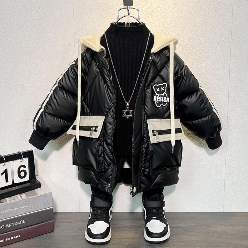 

Детское осенне-зимнее повседневное пальто для мальчиков с флисовой подкладкой