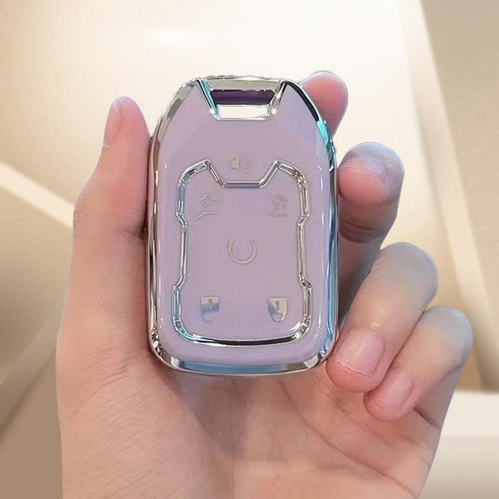 6 Buttons Car Key Case Cover Protector Shell Fob Holderfor Chevy Chevrolet Suburban Tahoe Gmc Terrain Yukon Yukon Xl