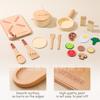 Children's Wooden Pretend Kitchen Playset: Role-Playing Educational Toy