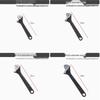 JURONG Large Opening Adjustable Wrench