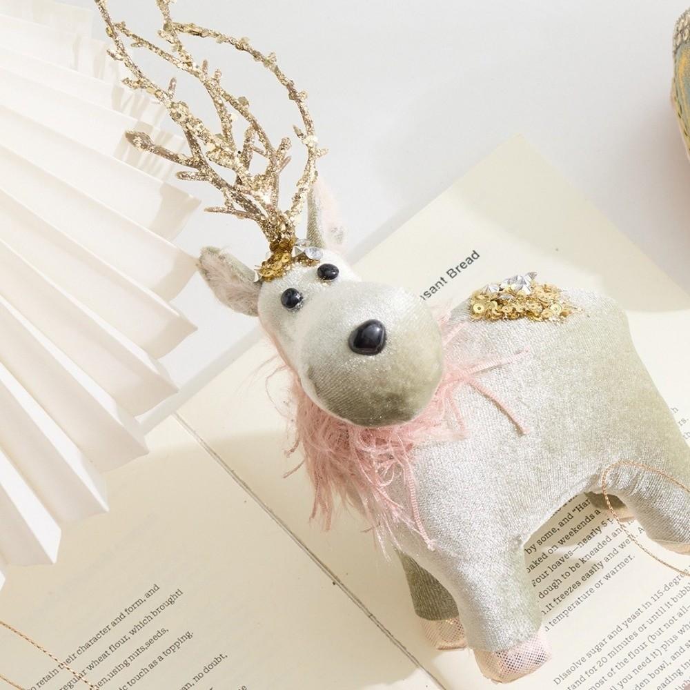 Neue Flanell Weihnachtsbaumdekorationen Große Leichte Weihnachtshänger Schwan Reh Weihnachtsbaum Hängende Ornamente Weihnachtsfeier