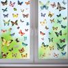 9 Sheets Colorful Butterfly Window Clings, Anti Collision Double Sided Window Decals, Non Adhesive Window Sticker, Window Glass Decorations Supplies