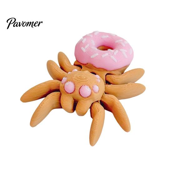 Collectible Spider Toys Halloween Figurine, 3D Printed Articulated Joint with Glow Spooky Home Decorations in Dark Eggs, Decor for Party, Sensory