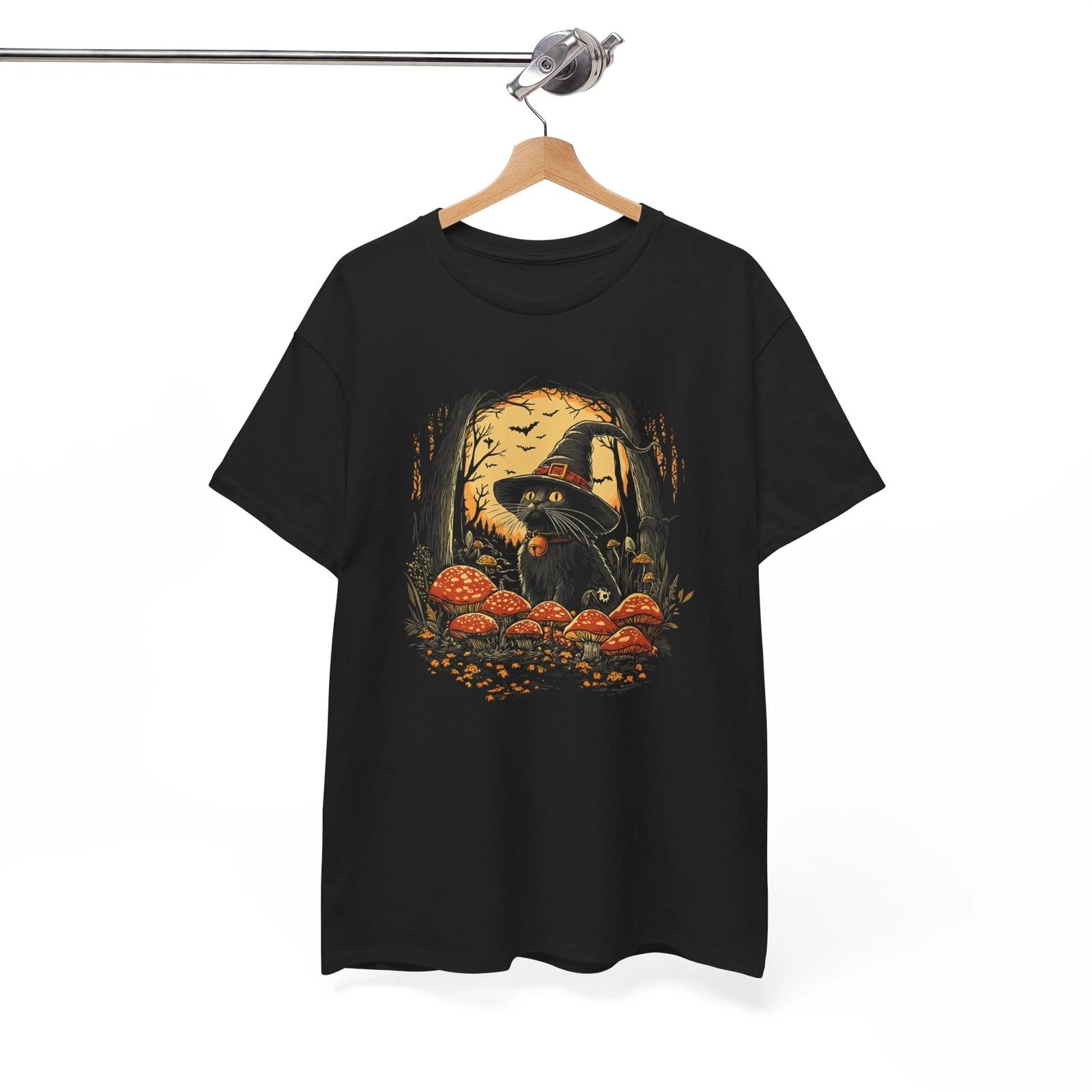 Witch Cat in a Spooky T-Shirt | Magic & Fantasy Inspired S