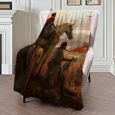 Classic Game M-Medieval Total War Blanket For Sofa Room Microfiber Bedding Blanket Office Travel Gift Home
