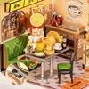 ROBOTIME Rolife 3D Puzzle Super Creator Hong Kong Bites Cafe DIY Miniature House (DW021) | 1:24 Scale
