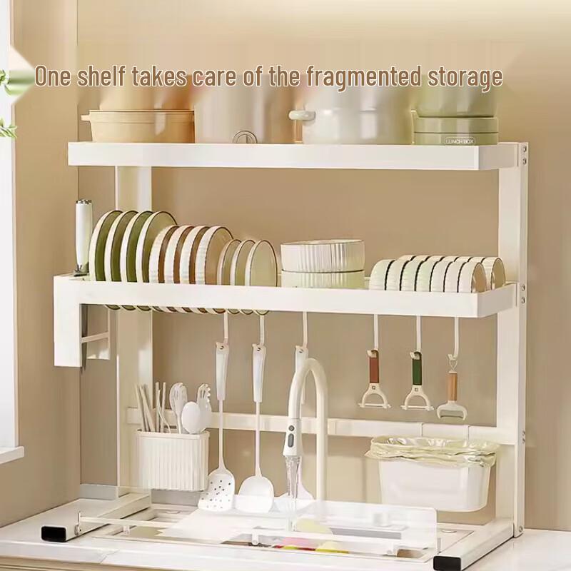 Double-Layer Over-Sink Kitchen Storage Organizer